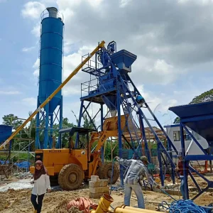 Small Hzs25 High Quality Precast Ready Mixed Concrete Batching Plant
