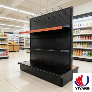 Modern Powder Coated Snack Display Shelf for Versatile Storage Solutions