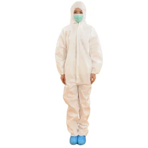 Hot Sale High Quality Type 5 6 Waterproof Disposable Polypropylene Nonwoven Doctor Painter Microporous Black Coveralls