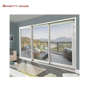 Slim Narrow Modern Style Stainless Steel Aluminum Sliding Door