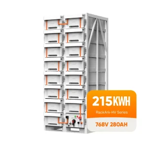 Sunark Ess Outdoor Energy Storage Container Battery 215kwh 280ah 768V Rack Mounted Emergency-Backup LiFePO4 Battery