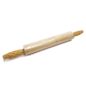 Rolling Pin Beech Bamboo carving fondant Embossing Baking cookie BAKING ROLLER Rolling Pin