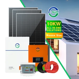 Best Seller 10kw Solar System 220v Energy Storage System With Hybrid Inverter Solar and Solar Panel