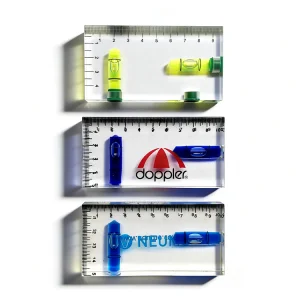 Transparent Integrated Mini Level Tool