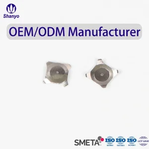 Shanyo Precision Stamping Cross Shape Tactile Snap Metal Dome Switches for Mobile Phone Buttons