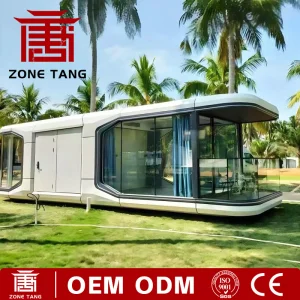 Modern Popular/Custom Designed /Prefabricated Building/ Mobile Luxury Space Capsule Modular Prefab Container House