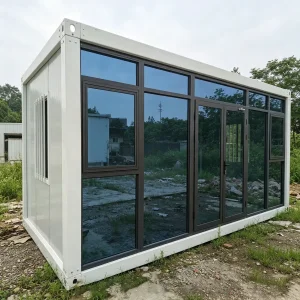 Modern Glass Curtain Wall Prefabricated Modular Villa