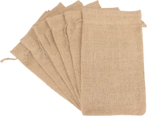 Customized Burlap Sacks Bags Jute Burlap Drawstring Bags