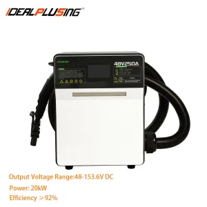 IDEALPLUSING Smart Li-ion Charger Fast Charging 48-153.6VDC 250A 20KW for Lithium Ion Battery Packs