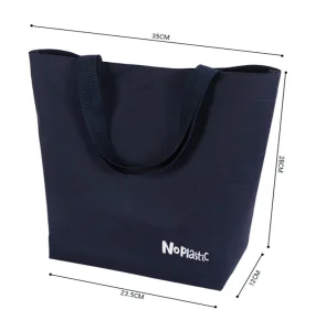 Eco Friendly Recycled RPET Reusable Waterproof Packaging Bag RPET Shopping Tote Bag with Printing and Lining