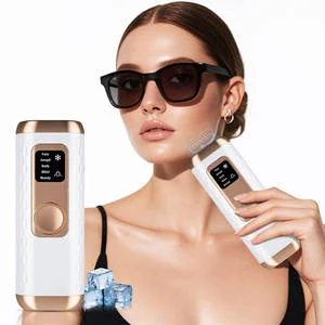 Portable Epilator Ice Cooling Laser Hair Removal Appliances Pain-free Ladies Facial Ipl Hair Removal Devices
