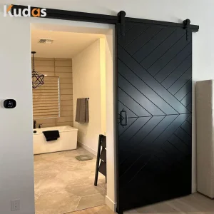 Sliding Mirror Black Barn Door