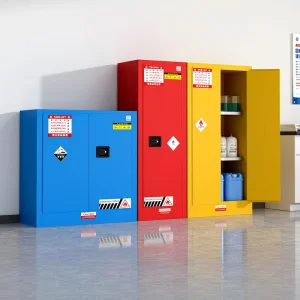 Lab Steel Gas Storage Cabinet Steel Laboratory Locker Fireproof Flammable Safety Cabine Factory Chemical Steel Storage Cabinet