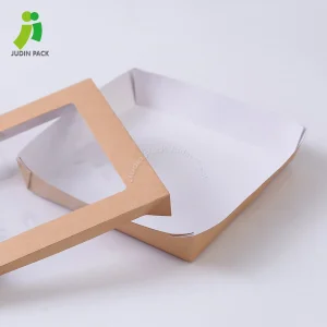 Caixa de papel descartável para comida para viagem