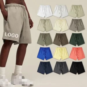 High Quality Blank 100% Cotton Baggy Shorts