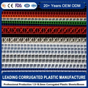 Rich-Colors Moisture Resistance Non-Toxic High Surface Strength Thermoforming Plastic Cutting Flute Board for Back &amp; Side Plate Pharmaceutical Food