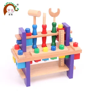 Wooden Toys Play Set Wooden Pretend Portable Toy Set for Kids
