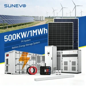 Sunevo 500kw 1mwh Sistema de Armazenamento de Energia Solar Híbrido Bess Containerizado com Certificação TUV para Sistema Microgrid de Ilha