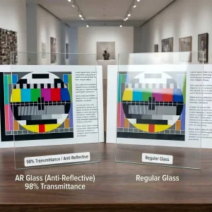 1.1mm Extra Clear UV-Proof Ar/Anti Reflective Glass for Computer Protect Screen