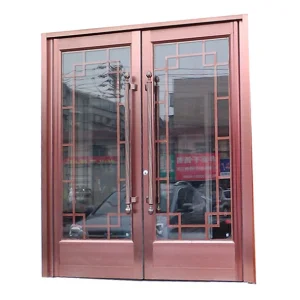 Colorful Aluminum Tempered Laminated Glass Shopfront Doors