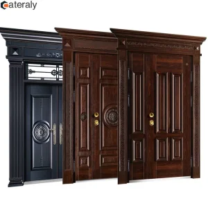 Cateraly Steel Security Main Entrance Door Apartment Exterior Door