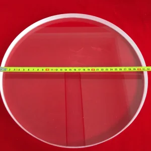 Clear Optical Used Quartz Windows Thick Round Fused Silica Disc