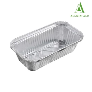Hot Selling Size 750ml Disposable Kitchen Food Cooking Aluminum Foil Food Container with Lid