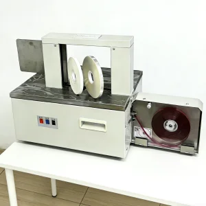 Tabletop Automatic Strapping Machine for Books, Cards and Envelopes, Paper &amp; OPP Banding Packaging Equipment