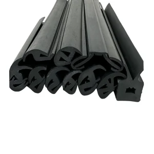 Automotive Mechanical Windshield Windscreen Glass Rubber Seal Strip Trim Three Mouth Rubber Glass Steel Plate Insert