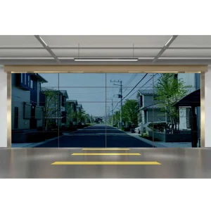 Fashionable Automatic Hidden-Frame Glass Garage Door