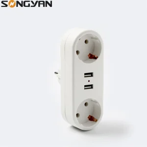 Adaptador de Viagem com USB 16A