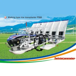 Gran Calidad 2.4 Kw Diesel 6 Filas Eficiente Transplantador de Arroz Manual