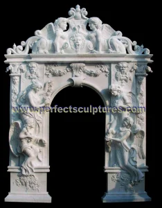 Stone Marble Granite Arch Door for Door Surround Doorway (DR045)
