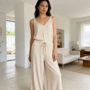 Womens Casual Spandex Rayon Jumpsuit