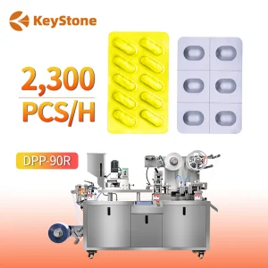 DPP-90R Blister Packaging Machine Full Automatic Electric Food Alu Tablet Capsule Blister Packing Machine With 1P Chiller