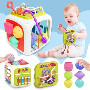 Cheap Activity Cube Montessori Toy Sensory Busy Cube
