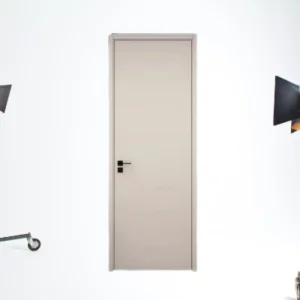 Porta interior WPC/PVC personalizada diretamente da fábrica da China para o mercado francês