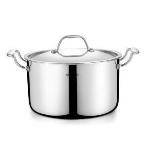 24cm Food Grade 304 Stainless Steel Stock Pot Dutch Oven