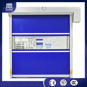 Wholesale Waterproof PVC Fabric High Speed Doors Factory Industrial Security Roll Rapid up Doors Automatic Windproof Quick Door for Clean Room or Warehouse