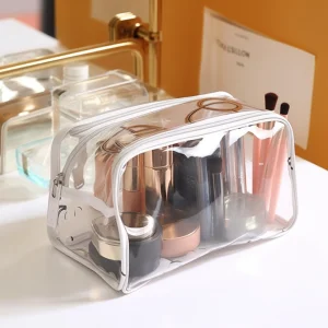 Women Makeup Pouch Transparent Pvc Makeup Bag Travel Toiletry Bags Clear Cosmetic Bag Waterproof