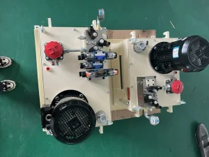 Ultra-Quiet 3W-50L-4 Hydraulic Pump Station 50-Liter Storage Solution with Three-Valve Capability Graphic Design