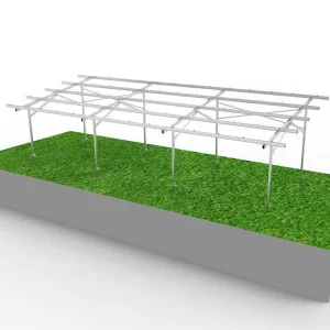 200kw Solar Aluminum or Steel Agriculture Ground Mounting System Greenhouse for Farmland