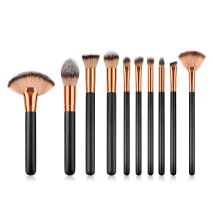 10PCS Conjunto de Pinceles de Maquillaje Premium