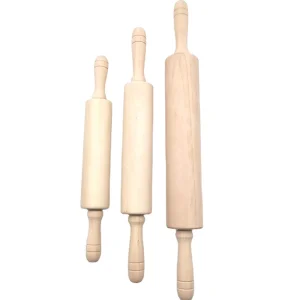 Bamboo Wood Roti Rolling Pin and Board in Newest Design Perfect for Baking Dough Rolling in Kitchenware