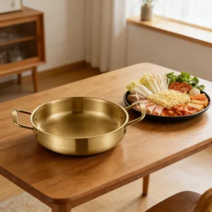 Creative Gold Nonstick Stainless Steel Skillet Frying Pan Nordic Household Fancy Restaurant Spanish Seafood Paella Pot