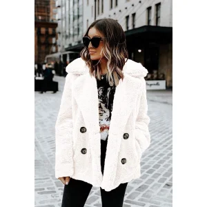 Custom Women's Winter Coats Sherpa Fleece Faux Fur Jackets