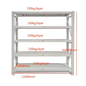 High Quality Multi-level Steel Plate Medium Warehouse Storage Rack Storage Holders