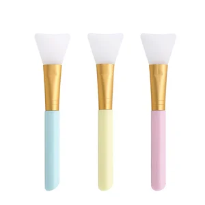 GJS01A Silicone Facial Face Mask Applicator Brush Silicone Makeup Blush Eye Shadow Face Mask Super Soft Silicone Lip Gloss Brush