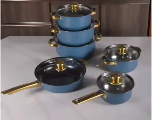 Factory 10 PCS Saucepan Induction Cookware Stainless Steel Heavy Duty Cooking Pots Sets