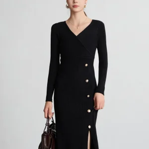 2025 Vestido de Malha Casual